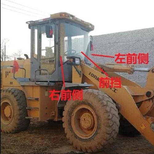 龙工833B/855B装载机铲车钢化玻璃855D/853D前挡风左右门后侧后档