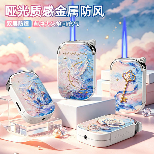 2026年新款彩绘防风打火机金属加厚耐用家用送礼礼物正品定制订做