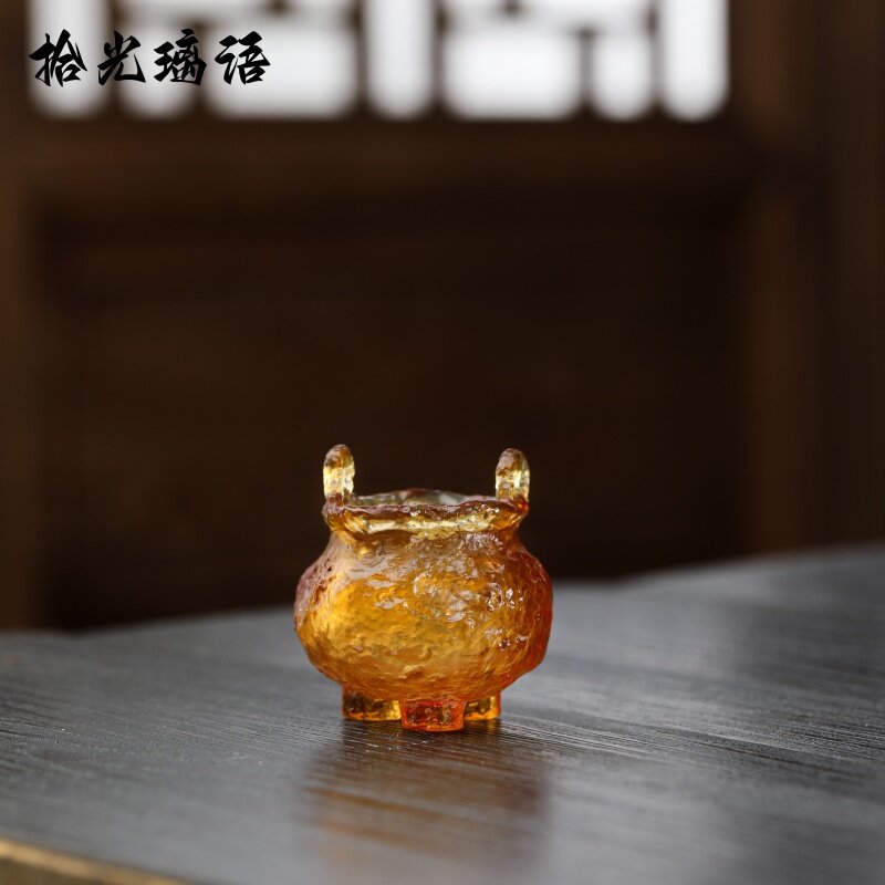 小香炉迷你家用线香香插托盘高级感小香炉小众线香底座