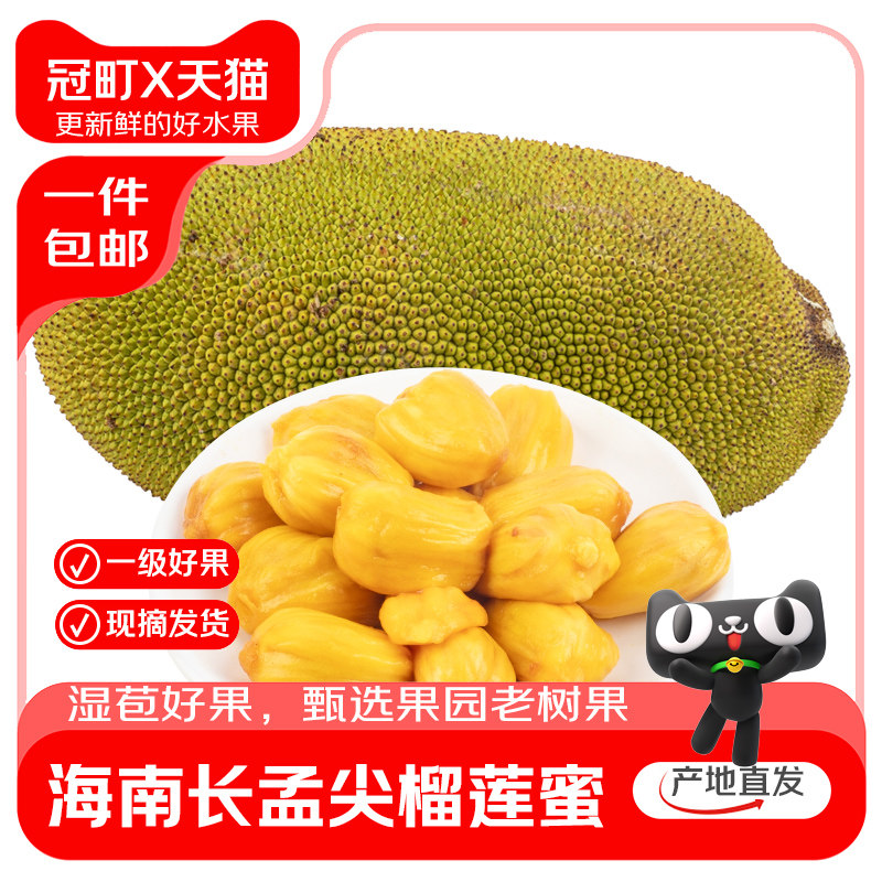 海南长孟尖榴莲蜜新鲜水果生鲜一整个大果特产菠萝蜜整箱包邮湿苞