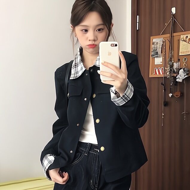 独特漂亮的初春外套女202
