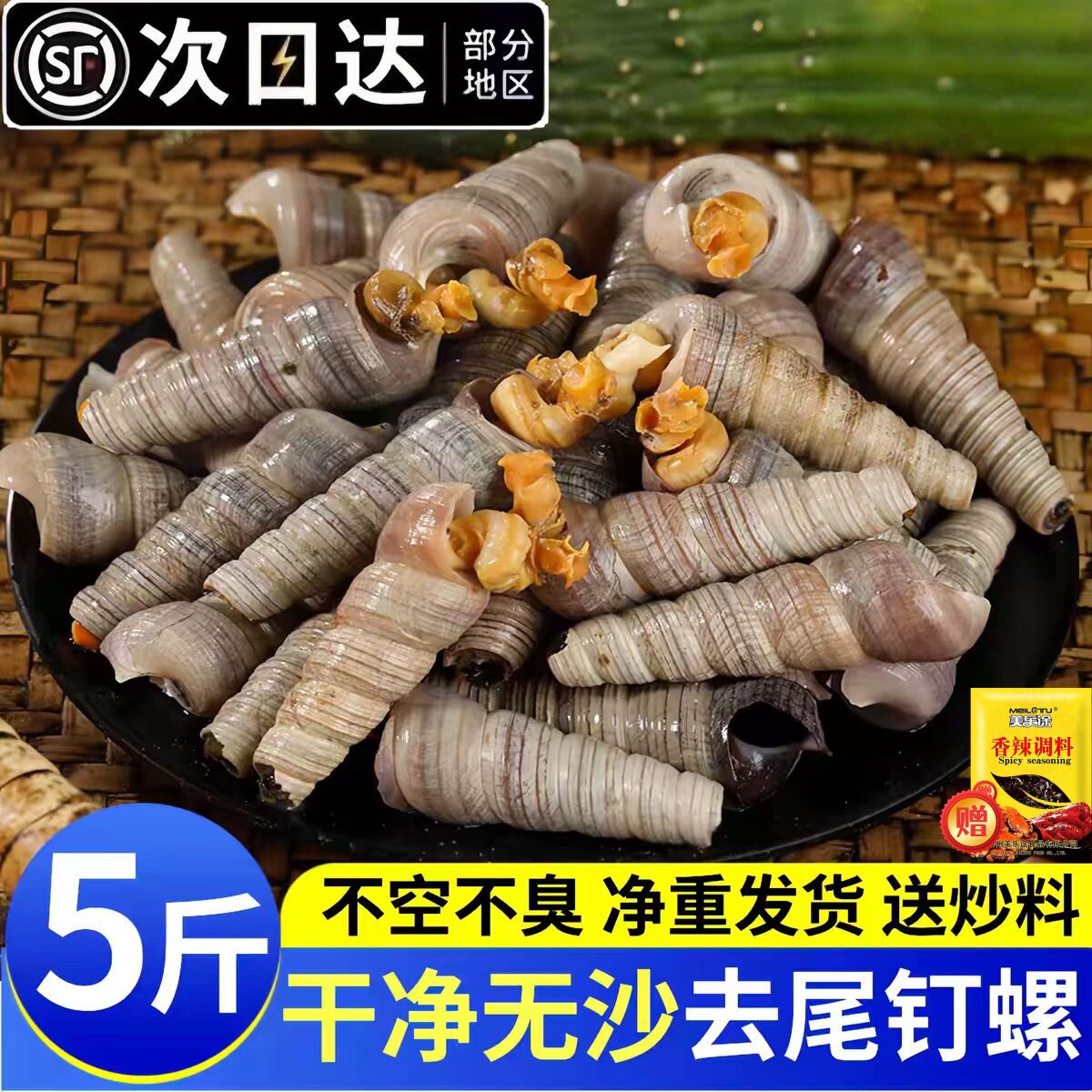 5斤新鲜去尾大钉螺纯干无冰