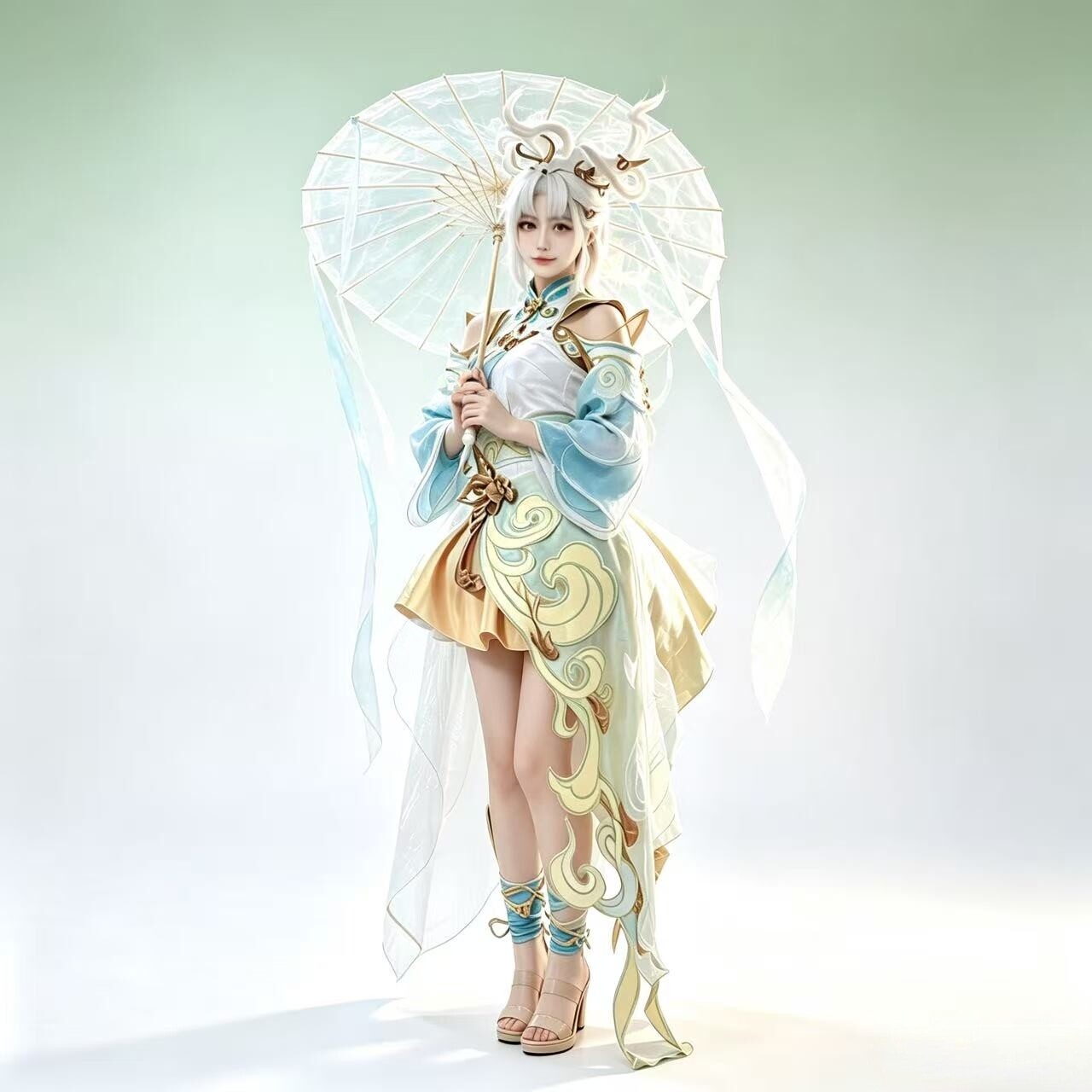 公孙离COS服云诺千山王者荣耀女