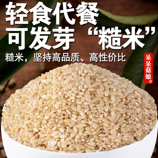 【直播专属】糙米1斤糙大白米轻食代餐米可做饭团煮粥材料主食