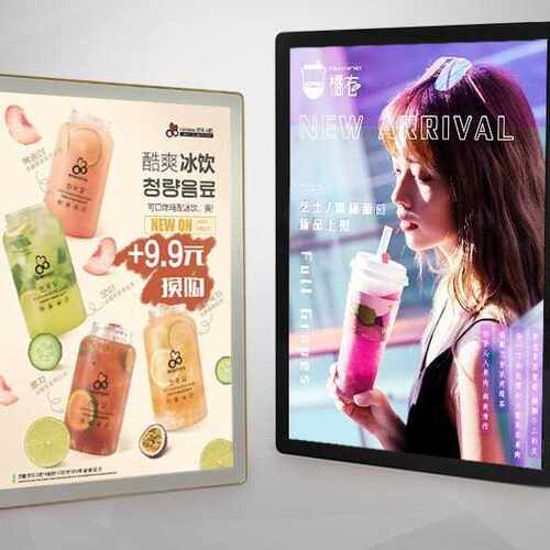 新品铝合金圆角广告灯箱磁吸式灯箱发光广告牌室内传媒led灯箱