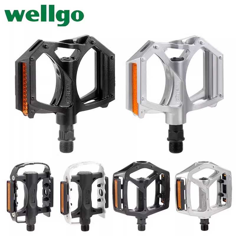 正品维格WELLGO B249 M195脚踏山地公路自行车铝合金DU脚蹬子图片