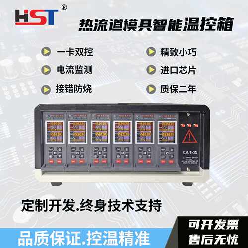 TH2一卡双控注塑模具热流道温控箱 智能防烧温控器 温控仪一卡2点