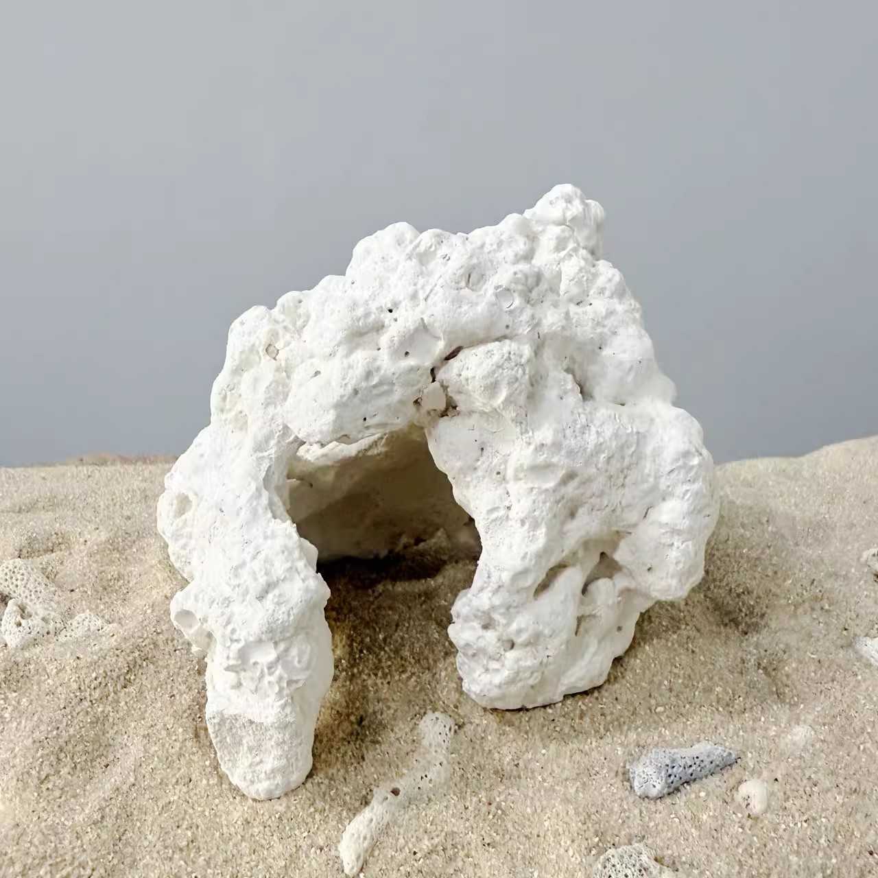 海之皇 陶瓷虾虎躲避奶嘴海葵窝海缸珊瑚基座鱼缸造景装饰摆件图片