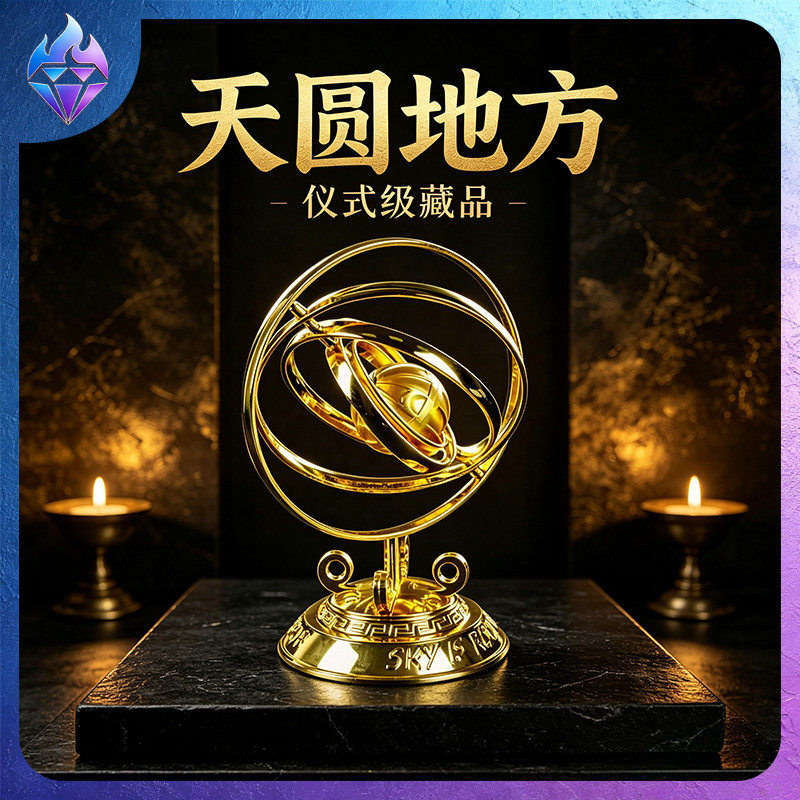 三角洲行动游戏周边大红金属模型合金手办天圆地方玩具收藏品摆件