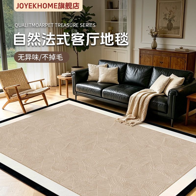 轻奢复古客厅地毯沙发茶几耐脏免洗地垫卧室防水防污床边毯 地耐实拍商品图