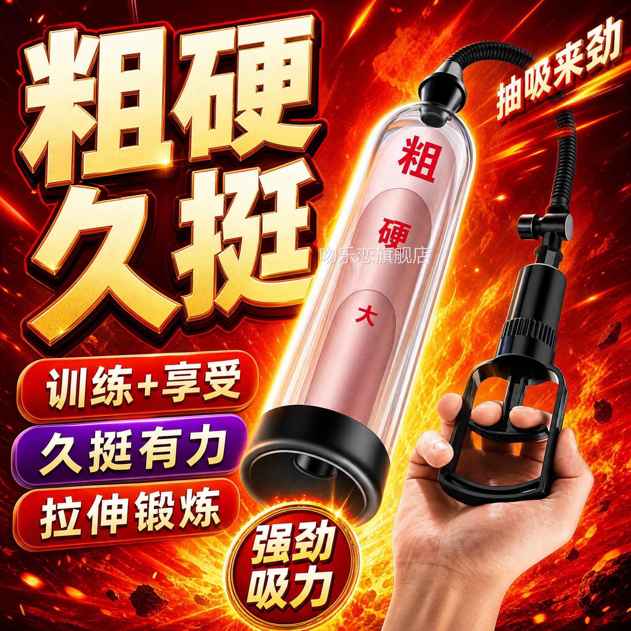 飞机男用杯负压物理阴引茎扩张增长器真空负压勃吸大拉伸自慰锻炼