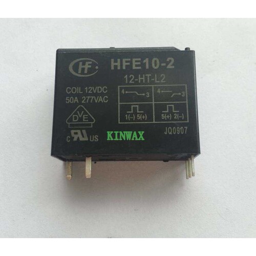 HFE10-2-12-HT-L2磁保持带开关继电器12VDC一组常开双线圈50A