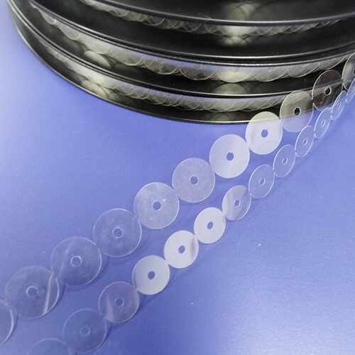 保士特透明垫片12mm 13mm 16mm弹力胶针机底扣PET胶钉机现货