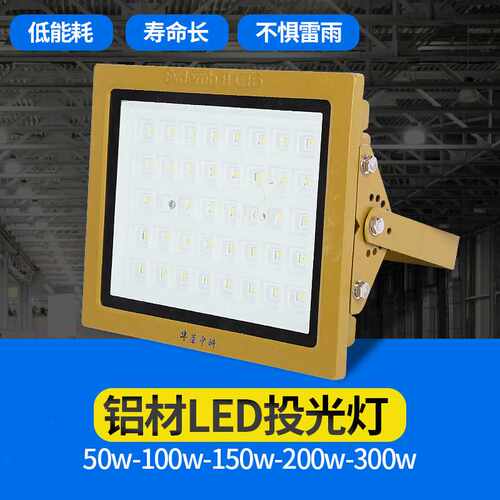 200w防爆LED投光灯工矿灯照明灯仓库车间投光灯150W高棚灯100w300