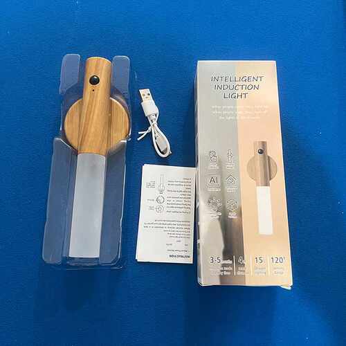 创意现代简约智能感应灯led充电小夜灯楼梯走廊带人体感应水晶灯