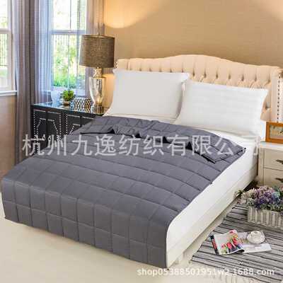 简约松软舒适重力毯 玻璃珠填充被套 压泡被被重力毯棉质填充物
