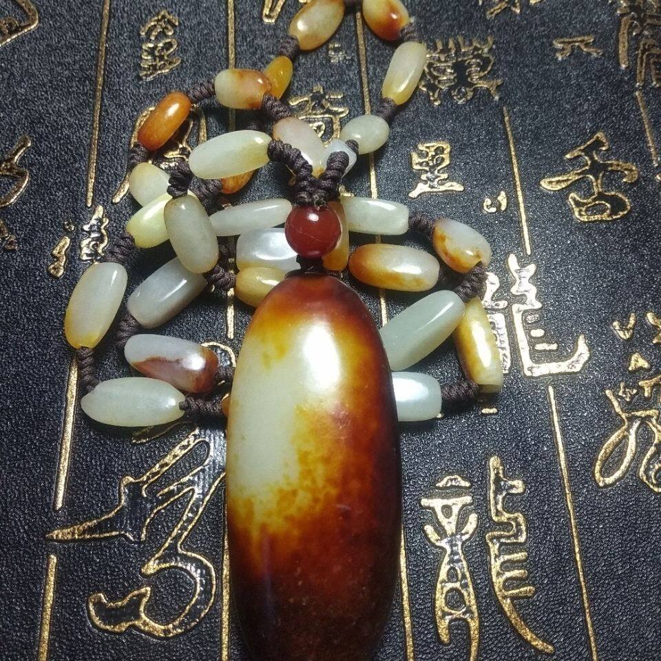 包邮和田玉原石吊坠 毛衣链吊坠 玉佩挂件 裸石原石吊坠 随机发货