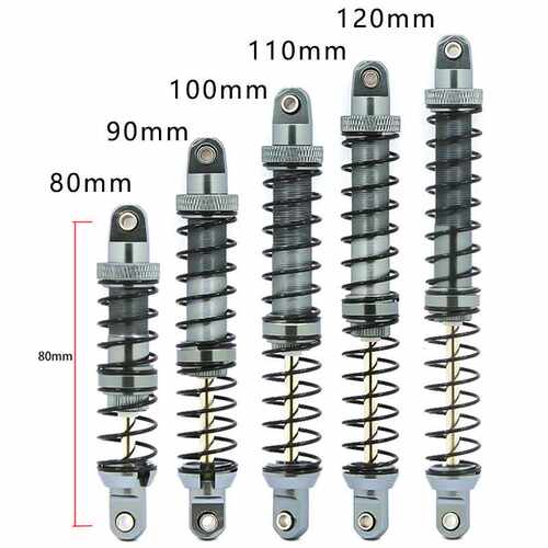 油压减震器SCX101/10 RC遥控攀爬车90-110MM双段金属避震器双弹簧
