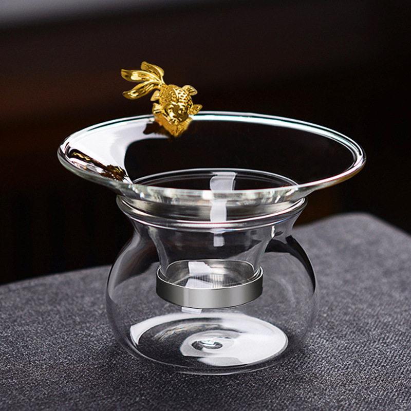 透明玻璃茶滤公道杯茶漏套装创意茶具配件泡茶过滤网器
