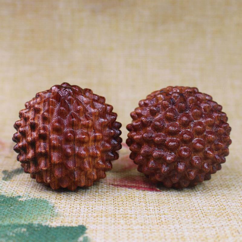 花梨木雕手把件老挝黄花梨手把件雕刻工艺品红木文玩摆件送黑绳