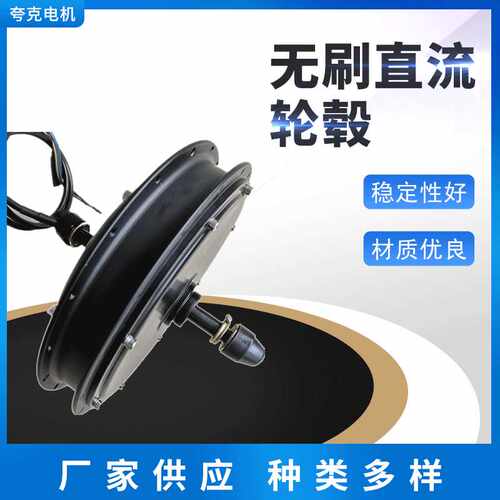 供应1000W205系列无刷直流轮毂辐条电机电动自行车改装马达