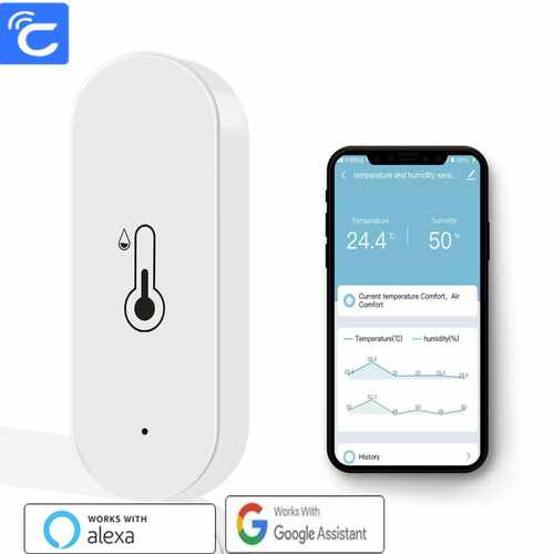 Cozylife温湿度计WIFI智能支持Alexa谷歌语音查询温度