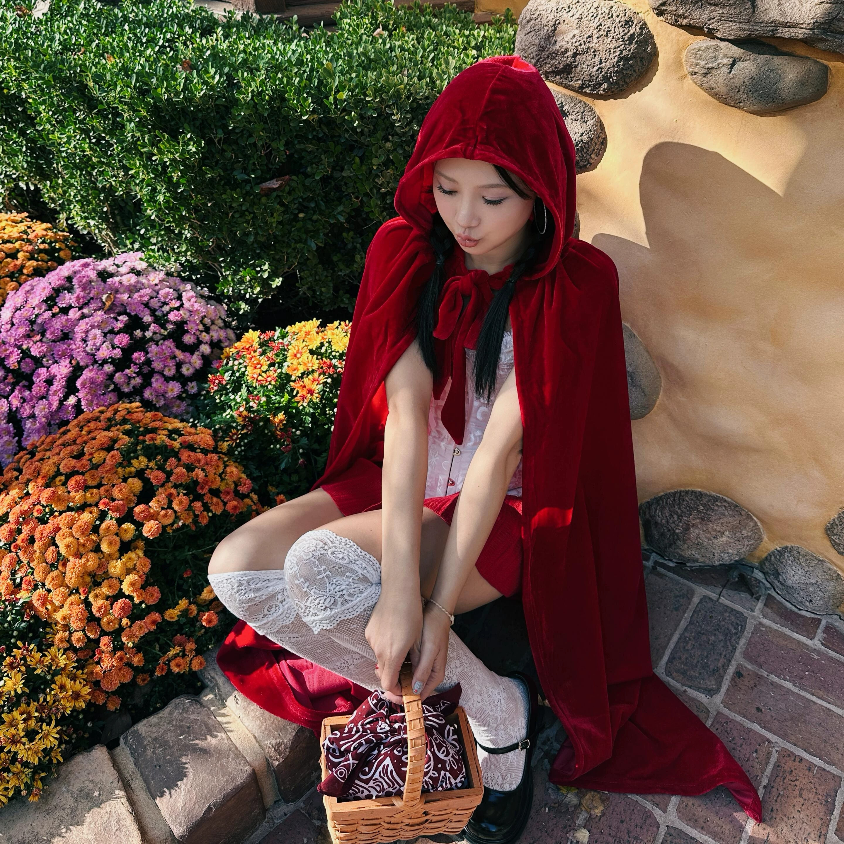 万圣节小红帽披风斗篷女cos服装图片