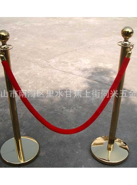 金圆球迎宾柱不锈钢栏杆隔离带警戒线银行隔离柱立柱围栏可移动
