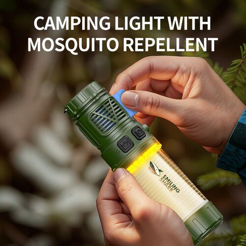 Outdoor camping bracket light with mosquito repellent