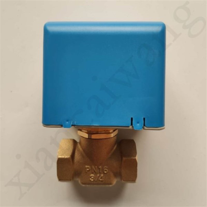 中央空调风机盘管专用电动二通阀黄铜阀体  DN20 6分