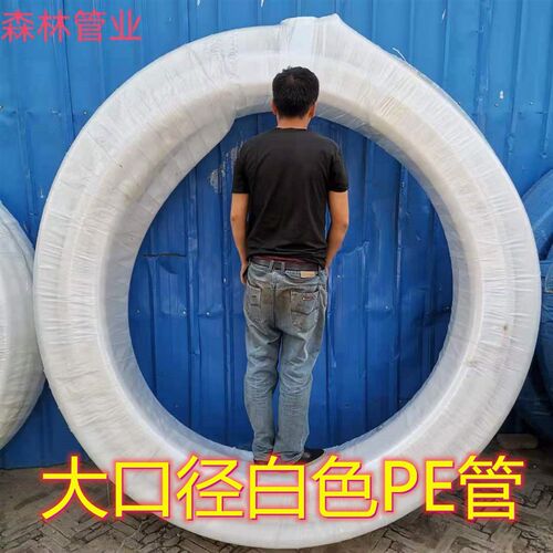 4寸3寸2寸大口径自来水pe白塑料注浆管工程降水泵W管支撑穿线井管