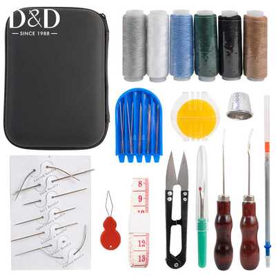 D&D-Leather tools手缝皮革辅料diy缝补工具32pcs孔锥鞋锥针锥子