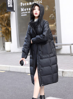 2026冬新款海宁皮衣真皮羽绒服女中长款带帽狐狸毛领加厚皮草外套