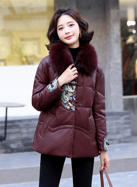 2026冬新款海宁皮衣真皮羽绒服女短款绵羊皮皮草大码外套加绒加厚