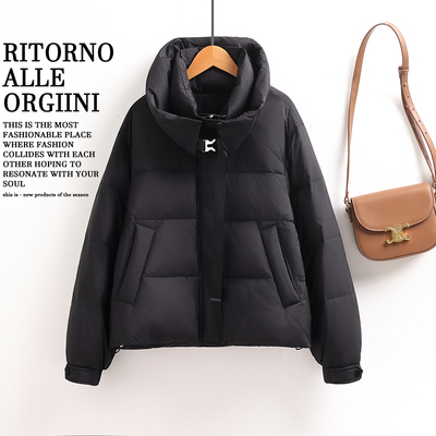短款羽绒服女2025新款冬季时尚洋气小个子爆款加厚保暖白鸭绒外套