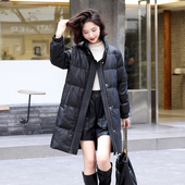 真皮羽绒服女中长款 2024冬季 新款 海宁皮衣加厚保暖白鸭绒皮草外套