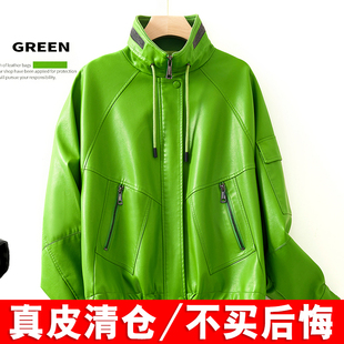 上衣 小个子宽松休闲绵羊皮夹克大码 海宁真皮皮衣女短款 2025秋新款