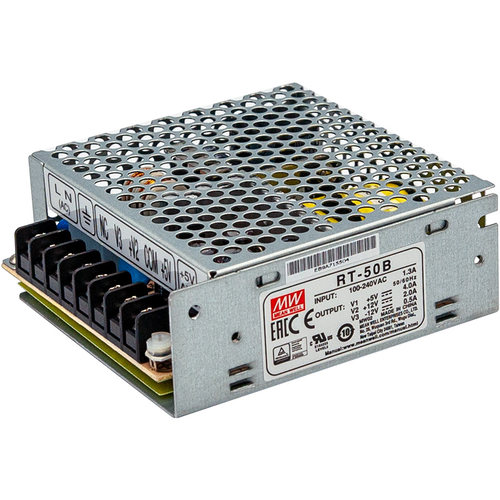 明纬开关电源三路RT-50/65/85/125-A/B/C/D 5/12/24/-15/-5/-12v