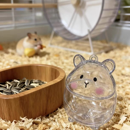 仓鼠毛发纪念瓶钥匙扣
