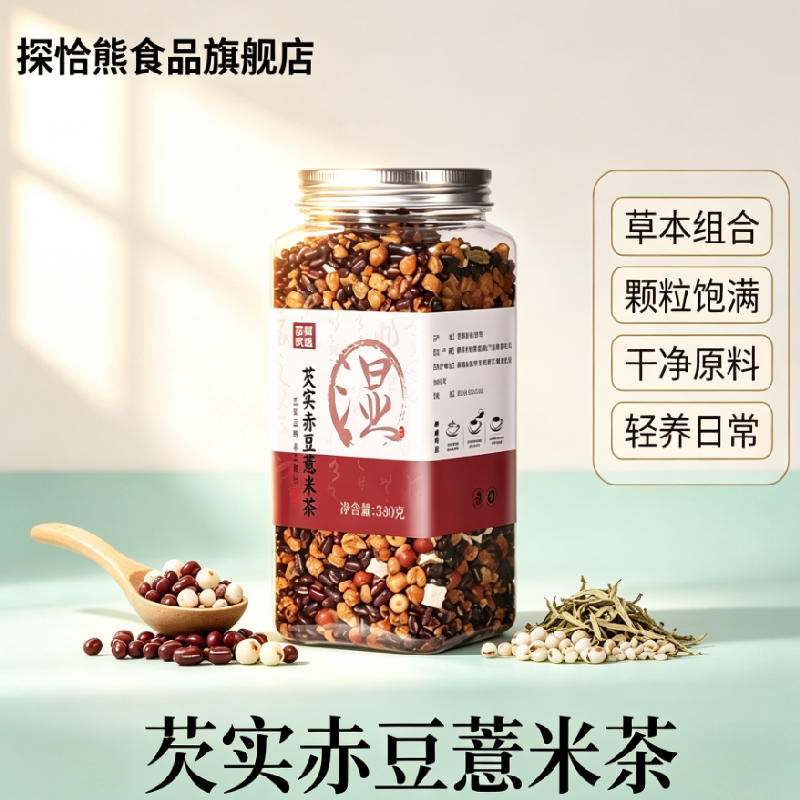 探洽熊严选三蒸三晒薏米养生茶