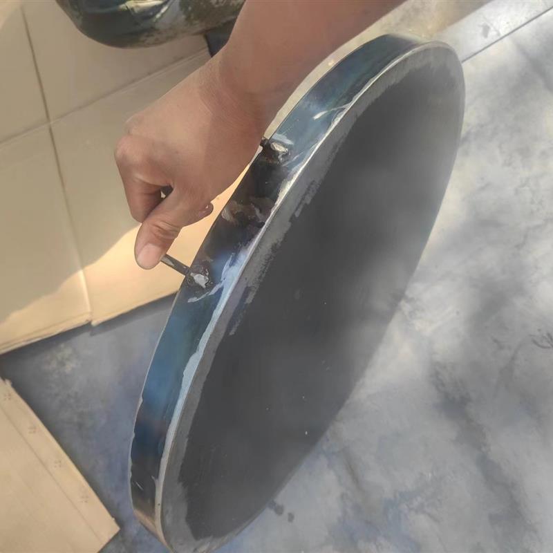 加厚鸡蛋灌饼锅圆形平底锅商用铁板煎包武大郎烧饼锅烙饼锅贴煎饺