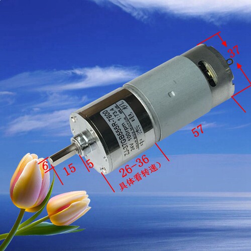 钢齿37GB555微型遥控正反转慢速小电机 遥控低速大力矩直流小马达