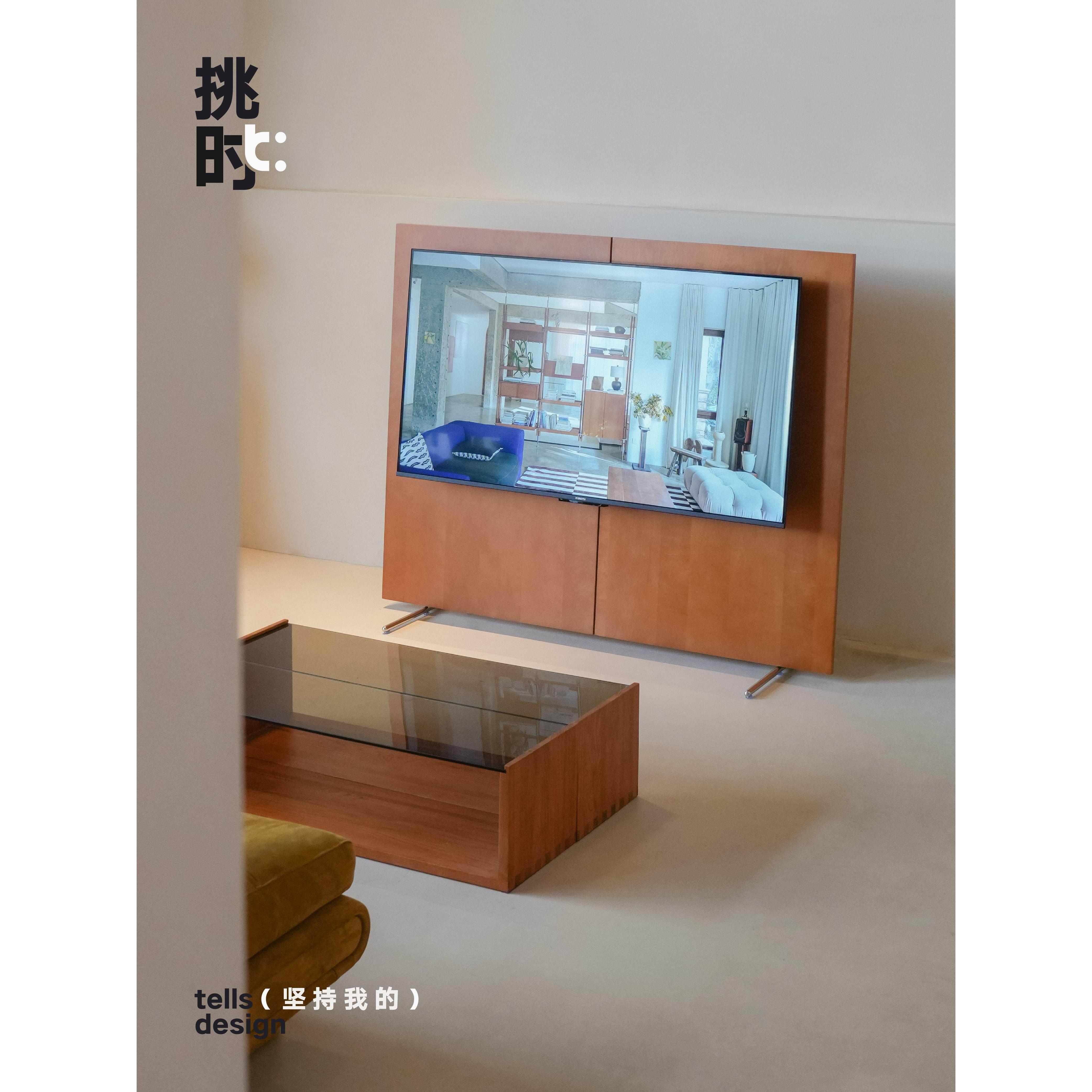 当拿起|观影移动电视支架家简单现代覆古客厅显示器支架架