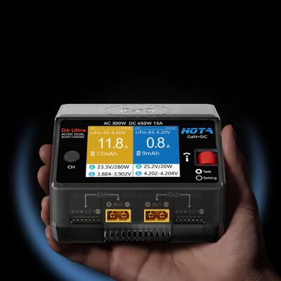 HOTA D6 Ultra 双通道智能充电器 FPV锂电池车船模 D6PRO升级版