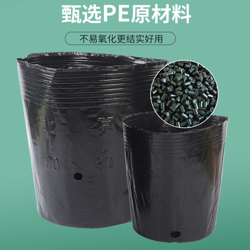 营养钵育苗盆加厚大号一次性花盆黑色种植育苗杯加长营养钵育苗袋
