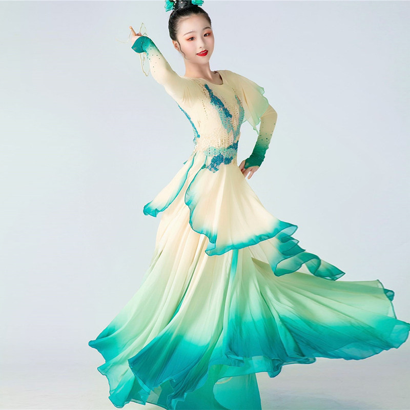 大儿童清波醉裙古典舞女摆飘逸服装女童剧目仙气艺考服演出服舞蹈