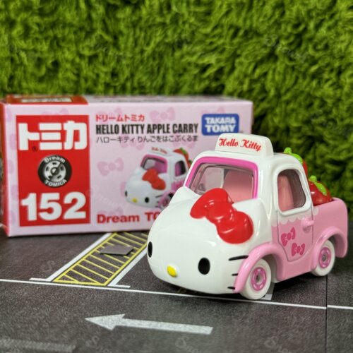 多美卡Tomica Tomy合金玩具车日版 梦想152粉色KT猫 可爱摆件礼物