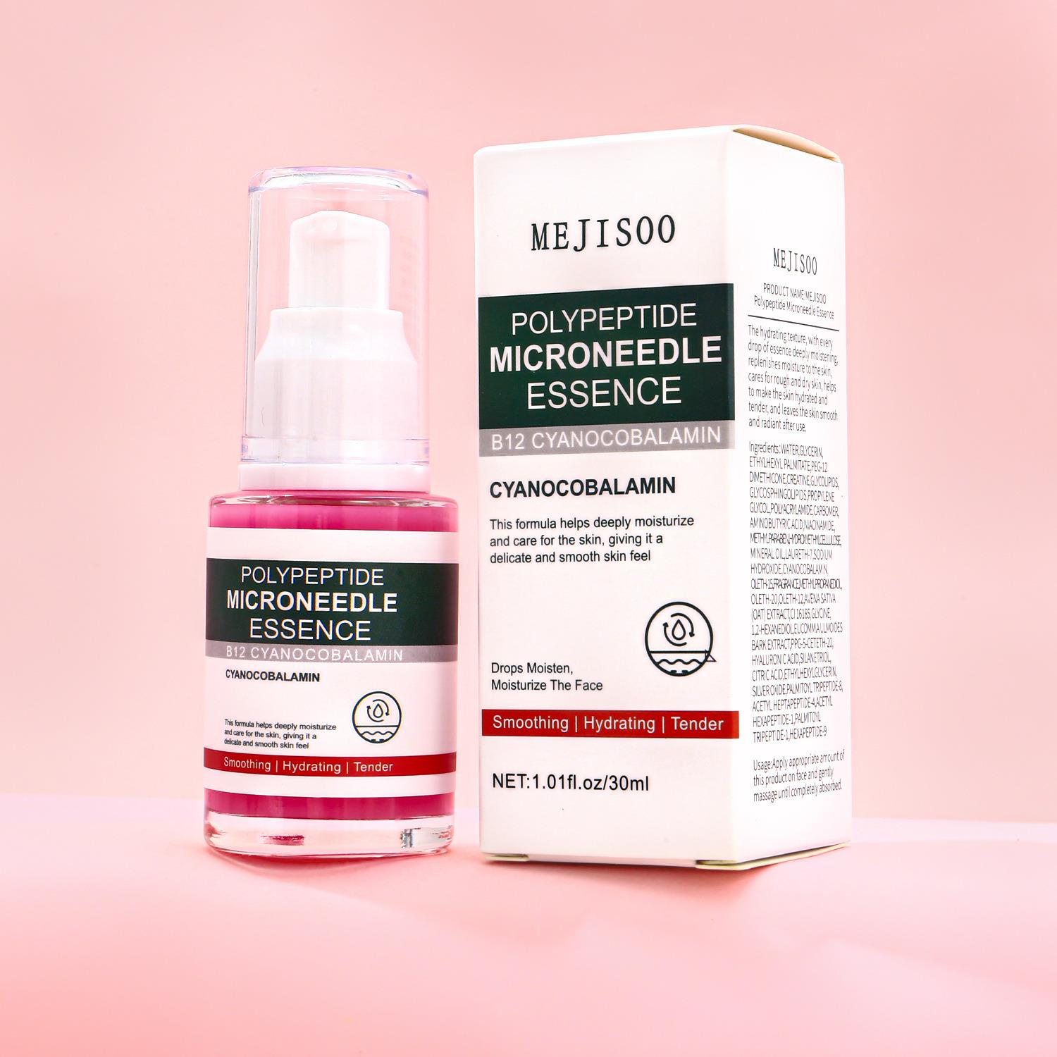 跨境全英文Polypeptide Microneedle Essence多肽微针保湿精华液 - 实物图