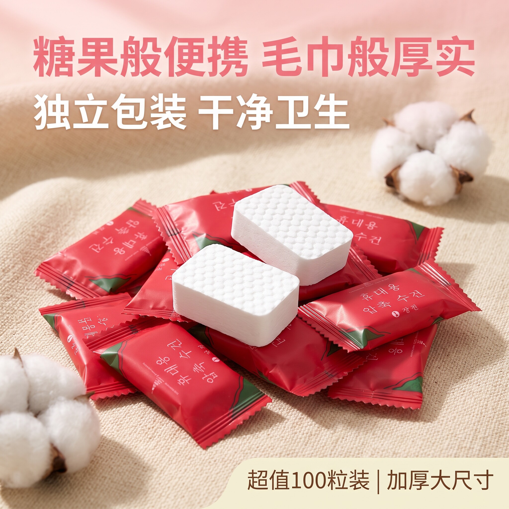 一次性加厚压缩毛巾独立装便携
