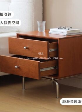 晓龙实木床头柜小户型置物